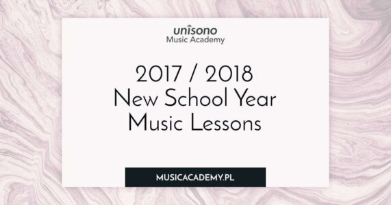 New school year music lessons 2017/2018