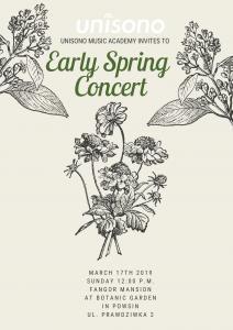 Early Spring Concert 2019 Invitation