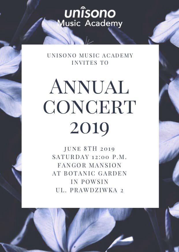 Annual Concert 2019 Invitation