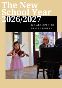 New school year 2026/2027, join our music lessons